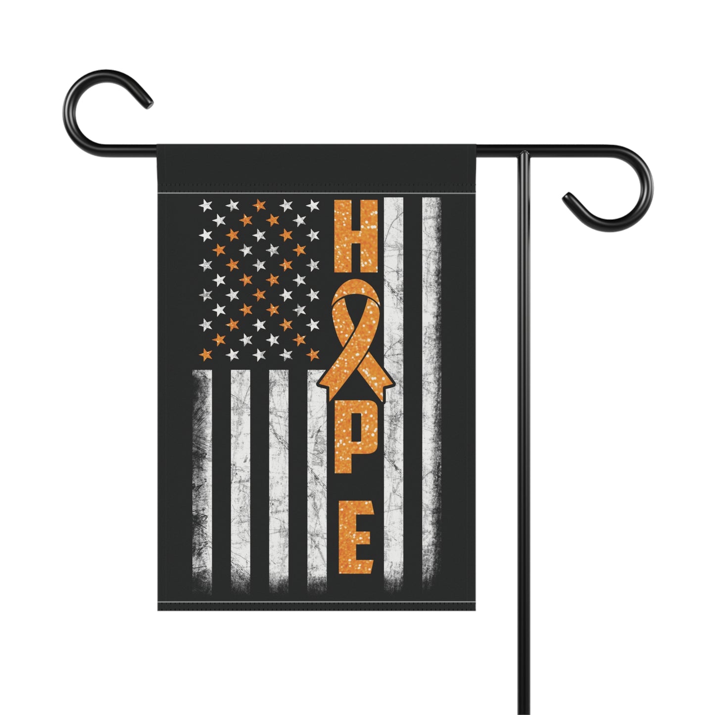 Orange Ribbon Awareness Garden Flag Hope American Flag | Welcome Sign | New Home | Decorative House Banner | Spoonie Support