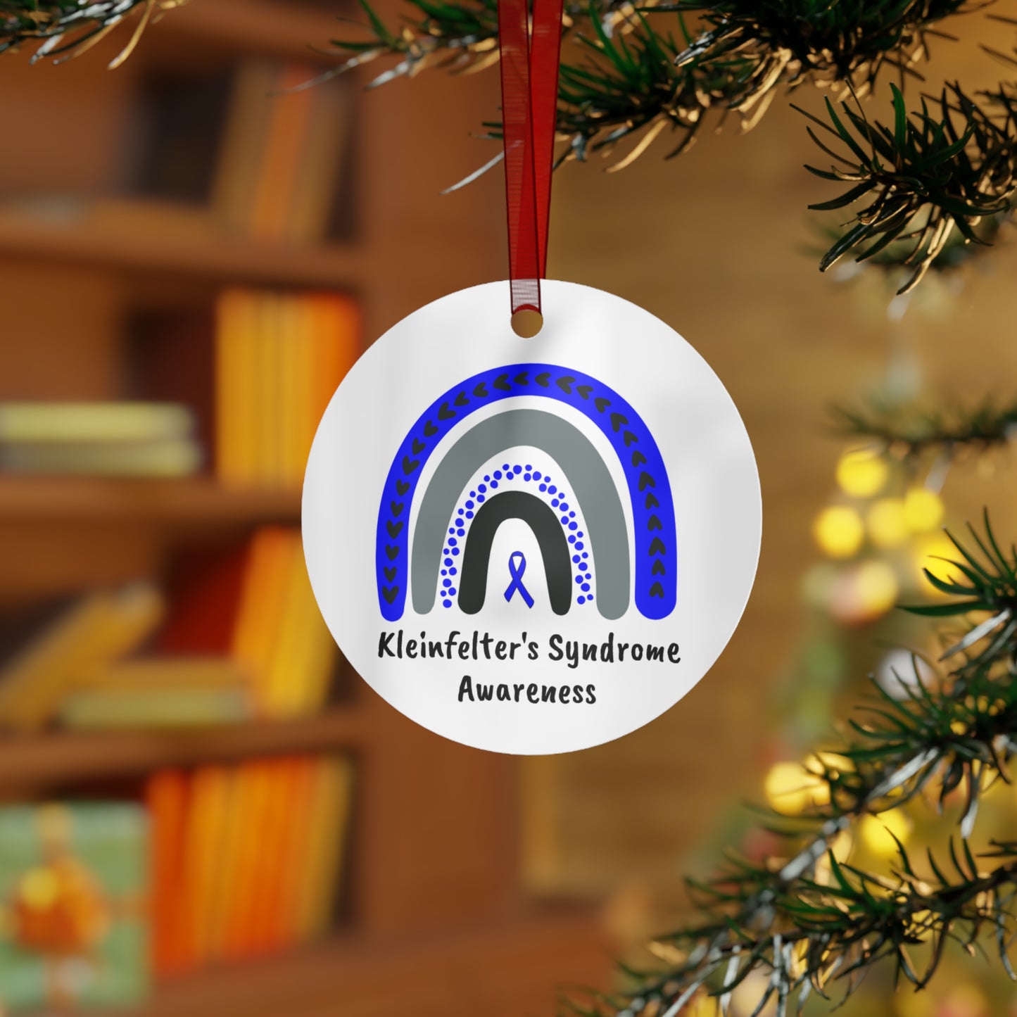 Kleinfelter's Syndrome Awareness Christmas Ornament Stocking Stuffer Christmas Gift, Holiday Home Decor, Wall Hanging, Support