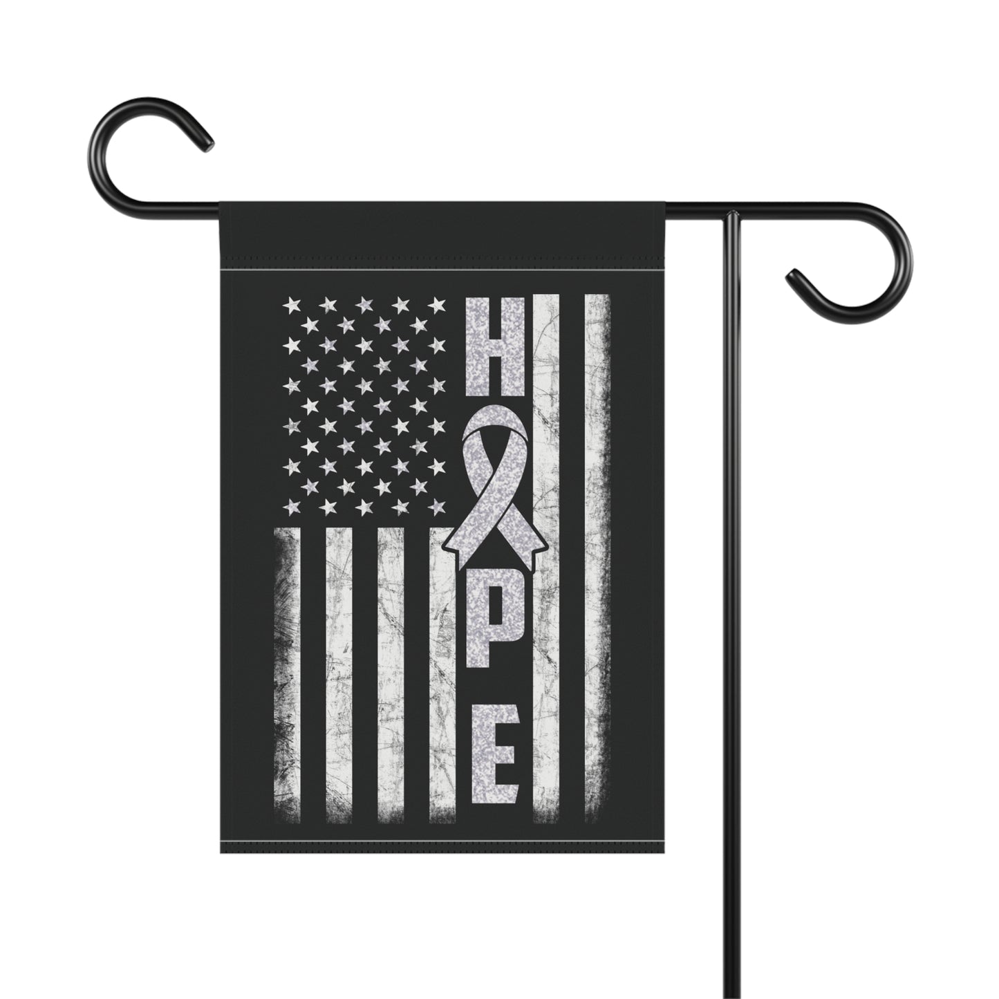 White Ribbon Awareness Garden Flag Hope American Flag | Welcome Sign | New Home | Decorative House Banner | Spoonie Support
