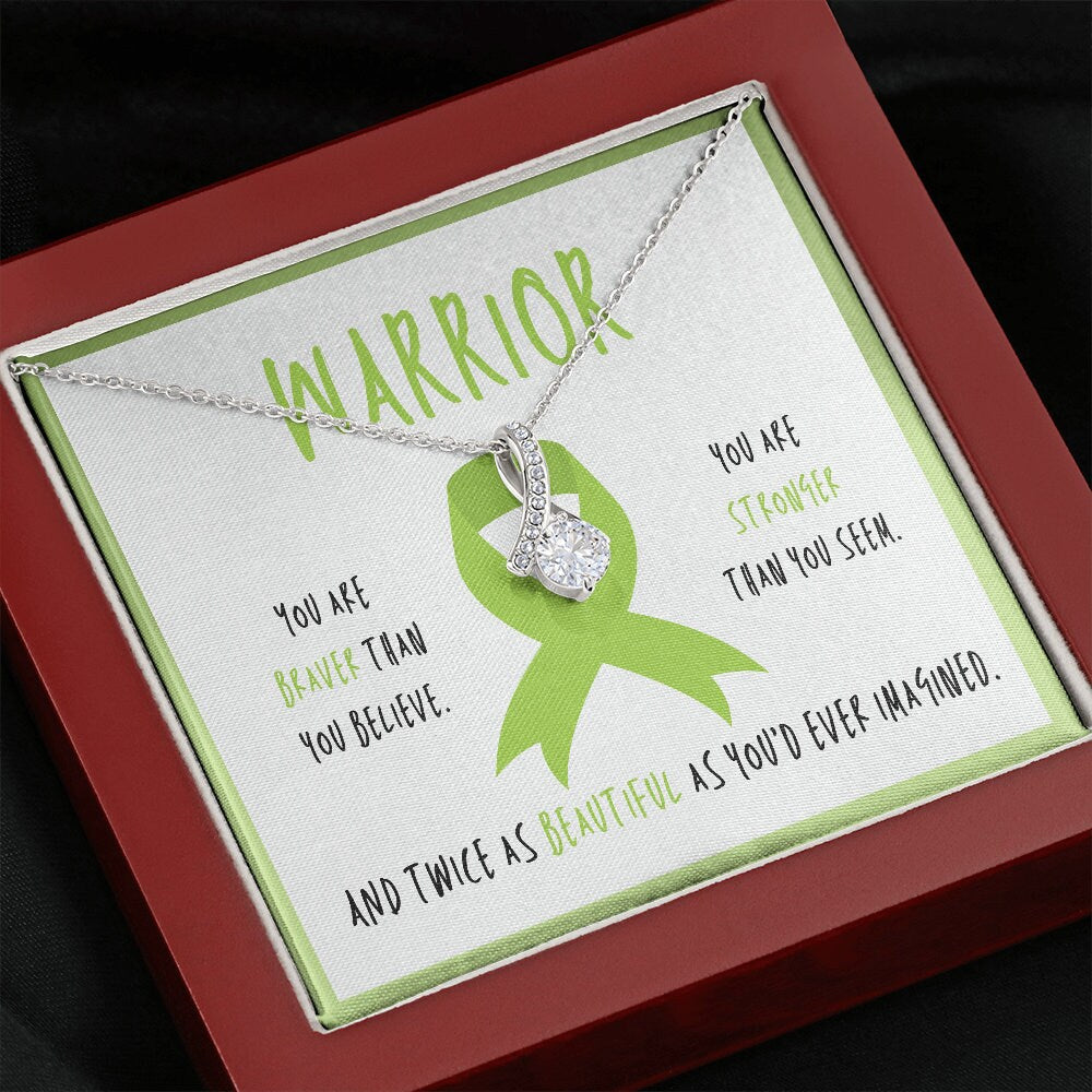 Celiac Disease Warrior Ribbon Necklace Gift