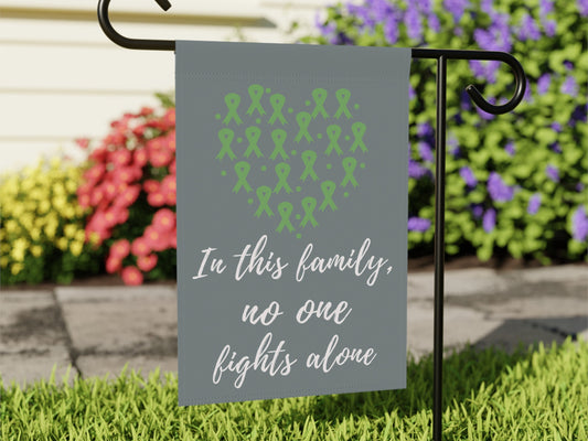 Depression Awareness Garden Flag | Welcome Sign | New Home | Decorative House Banner | Green Awareness Ribbon | Mental health Awareness