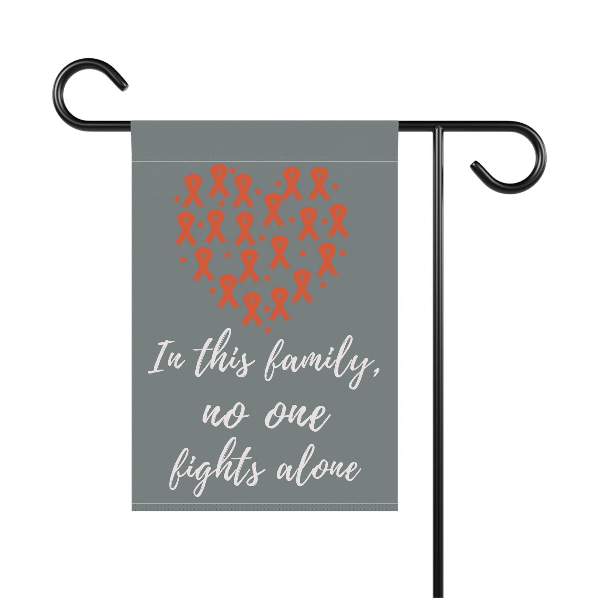 Leukemia Awareness Garden Flag | Welcome Sign | New Home | Decorative House Banner | Orange Awareness Ribbon | Cancer Support