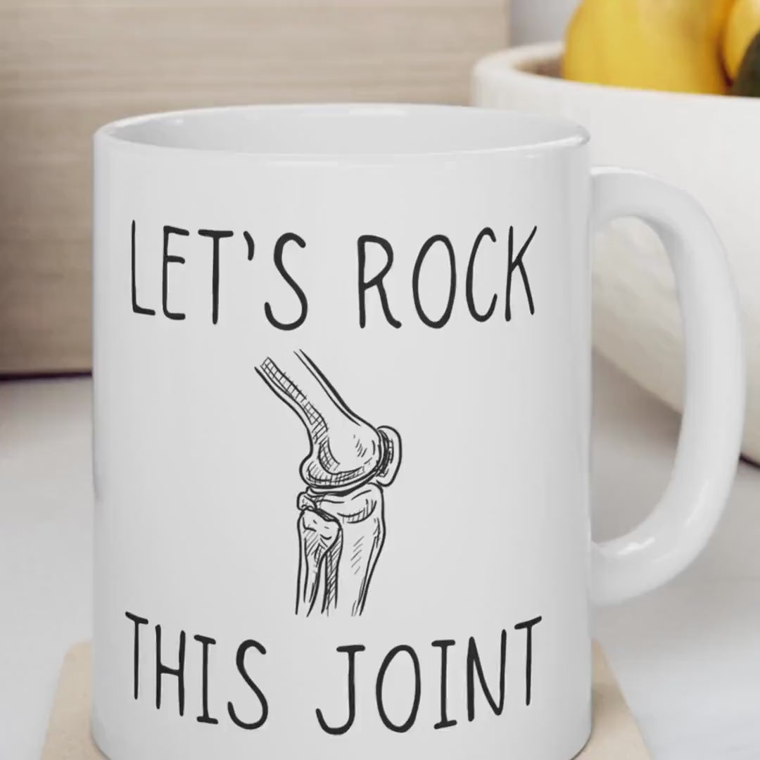 Knee Replacement Mug, Knee Surgery Gift, Funny Get Well Gift, Surgery Gift, Broken Knee Gift, Knee Surgery Mug, Knee Joint Replacement Mug