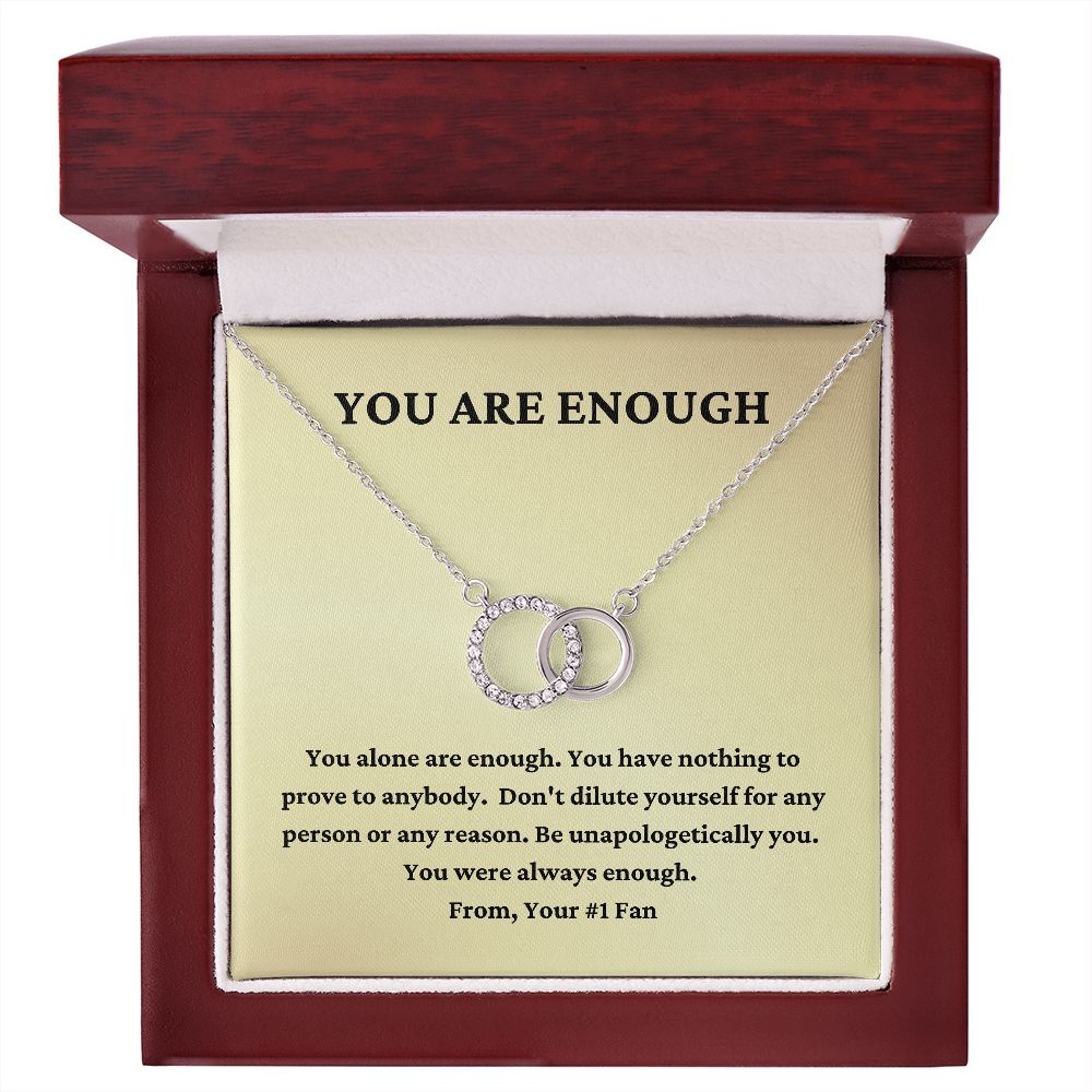 You Are Enough Necklace, Encouragement Gift, Support for Friend, Birthday Gift for Friend, Best Friend Gift