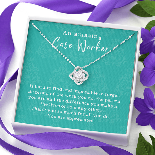 Case Worker Necklace | Appreciation Gift for Her