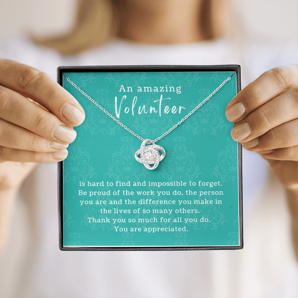 Volunteer Necklace | Appreciation Gift for Her
