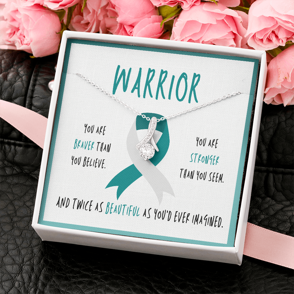 Cervical Cancer Warrior Necklace Gift