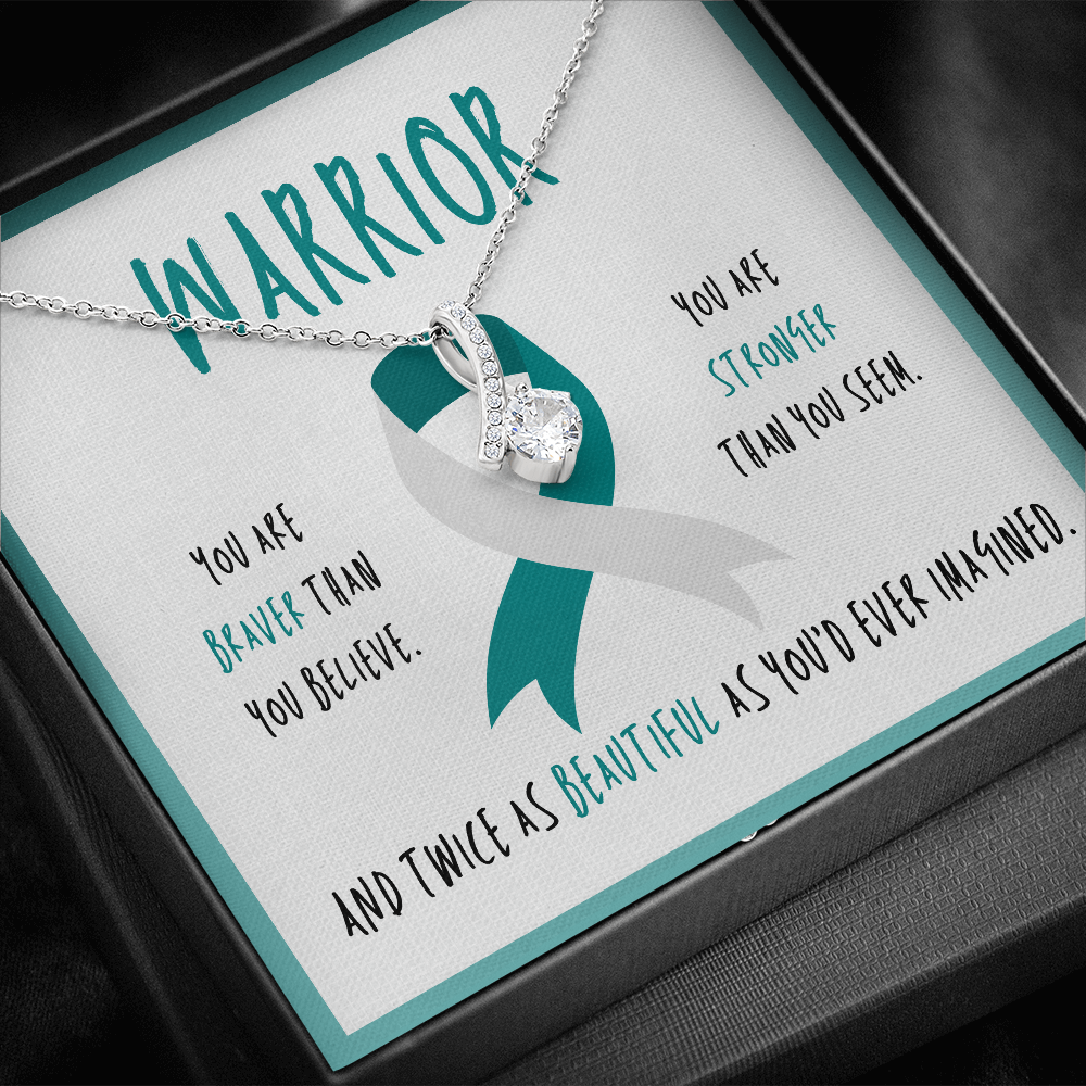 Cervical Cancer Warrior Necklace Gift