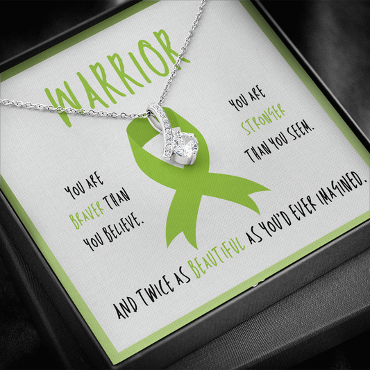 Celiac Disease Warrior Ribbon Necklace Gift