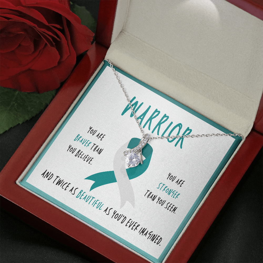 Cervical Cancer Warrior Necklace Gift