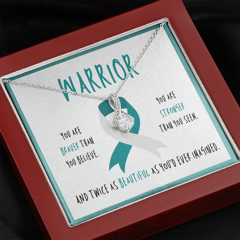 Cervical Cancer Warrior Necklace Gift
